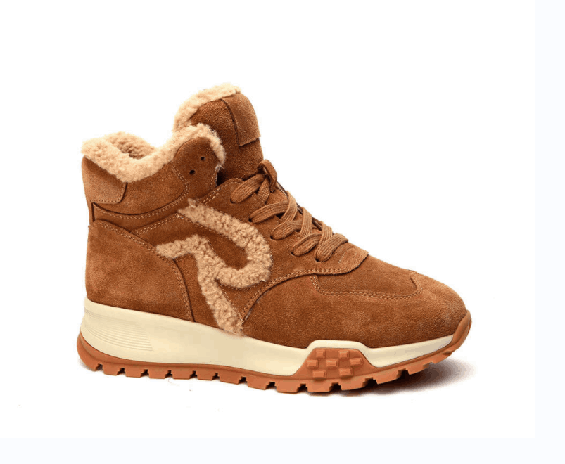High-Top Suede Sneakers