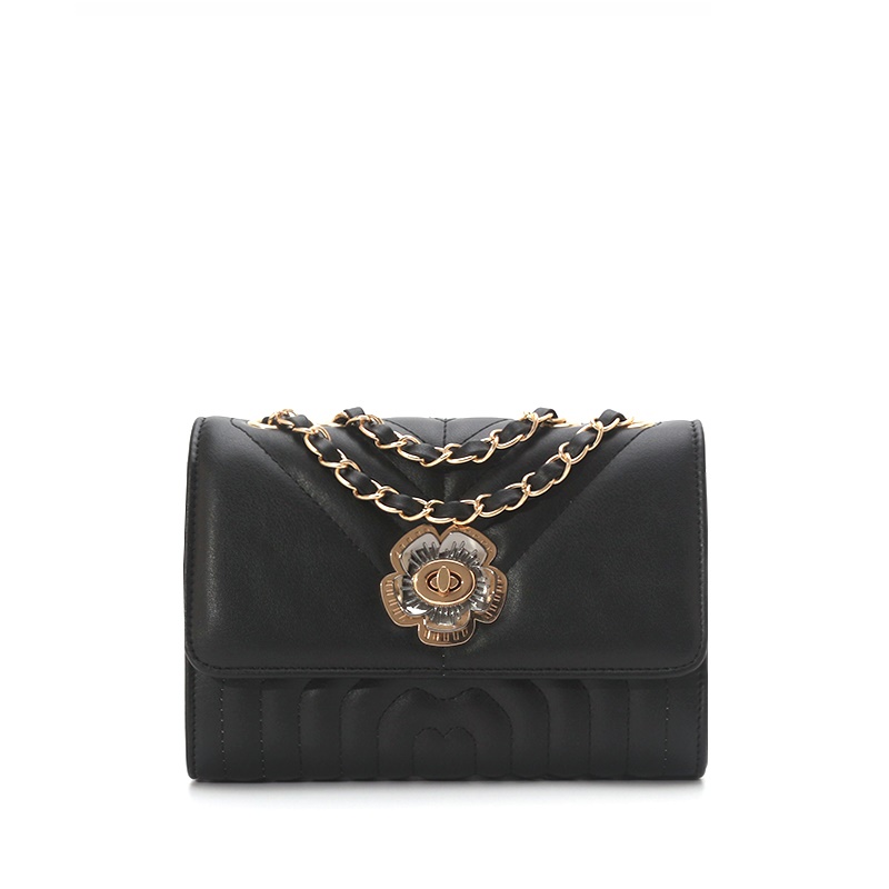 Floral Chain Crossbody Bag