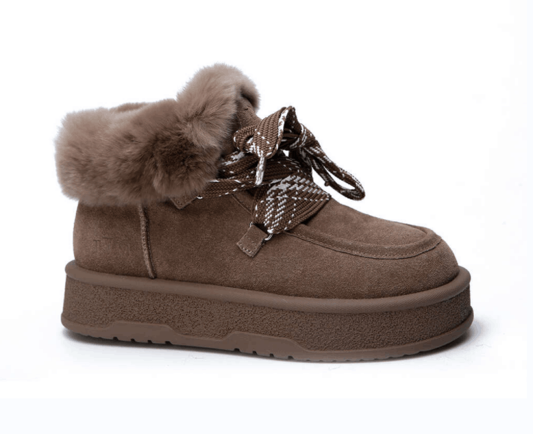 Suede-Trimmed Thermal Sneakers