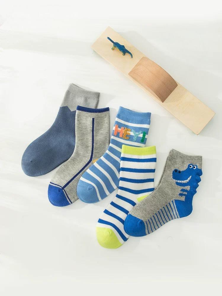 Kids' Cartoon Cotton Crew Socks